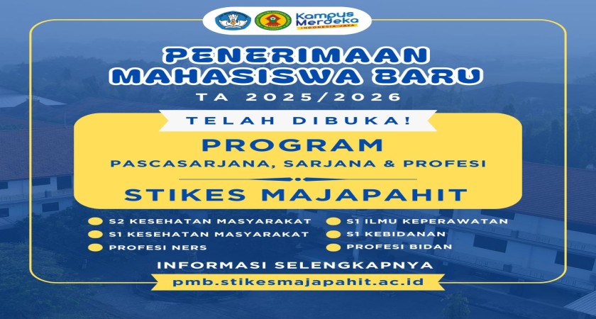 PENDAFTARAN MAHASISWA BARU TA 2025/2026 TELAH DI BUKA